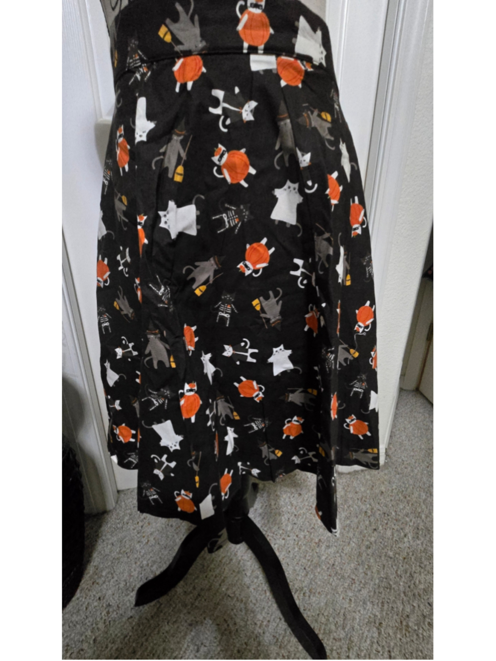 Retrolicious Halloween Cat Skater Skirt Size XL NWT